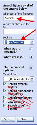 Search For WMP Library Files