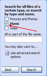 Search your PC For Music
